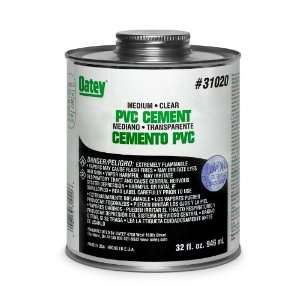  Oatey 31021 PVC Medium Cement, Clear, Gallon