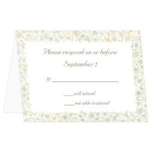  Response Card Bordering Floral Sage (50 Pack) Arts 