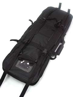 33 Dual Tactical Rifle Carrying Case Gun Bag Pouch BK  