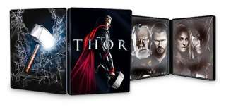 THOR 2 Disc Blu ray Exclusive Steelbook w/ Embossed THOR On Cover 