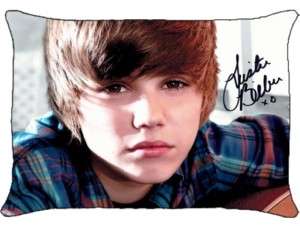 New Justin Bieber Autograph Pillow Case Bed Gift Rare  
