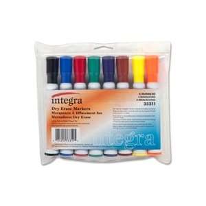  Integra 33310 Dry Erase Marker, Chisel Tip, Green: Office 