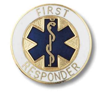 First Responder Star of Life Medical Emblem Pin NIB  