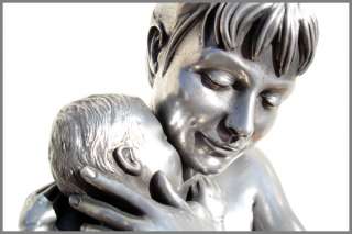 FEMME NUE avec ENFANT La maternité   Sculpture statue  