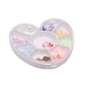   3D Rose Slice Nail Art Decoration FIMO with Heart shaped Box: Beauty