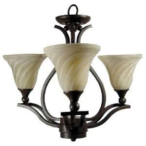 Yosemite FL9933 3DB Dark Brown Sierra Tuscan Three Light Down Lighting 