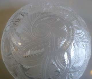 1930s Lalique Crystal Bowl with a facsimile signature  