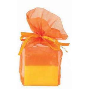    Orange Scented Pillar Candle   3x3x3 Inches