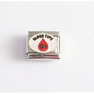 Blood Type O + Positive Medical talian Charm for Bracelet