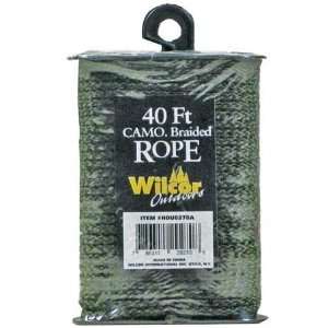  40ft Camo Braided Rope on Winder with Cutter (1/8 inch 