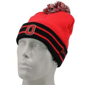  New Era Ohio State Buckeyes Scarlet Toque Ski Hat: Sports 