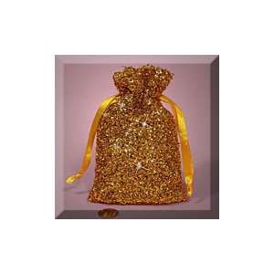  12ea   6 X 9 Gold Metallic Glam Bag: Health & Personal 