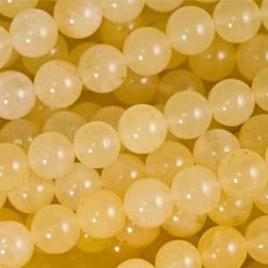  10mm Yellow Aragonite Round Beads Arts, Crafts & Sewing