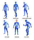 more options unisex fancy dress shiny zentai blue bodysuits stag