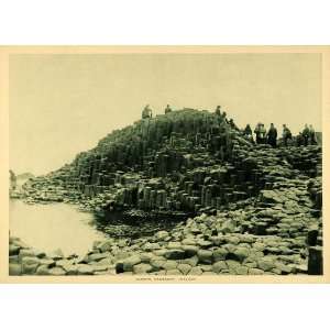 1913 Photogravure Giants Causeway County Antrim Ireland Basalt Rock 