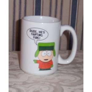 SOUTH PARK Cartman & Kenny Farting Fire Oversized Double Sided Ceramic 
