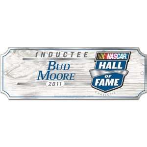  NASCAR Bud Moore 10 by 11 Wood Arch Sign Sports 