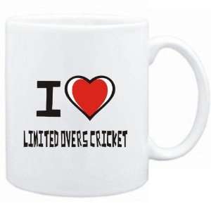  Mug White I love Limited Overs Cricket  Sports: Sports 