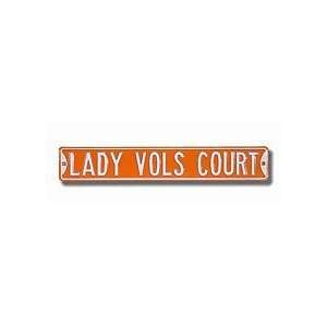   : Tennessee Lady Vols Court Authentic Street Sign: Sports & Outdoors