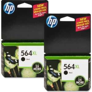  HP 564XL Black Ink Cartridge 2 PACK in Retail Packaging 
