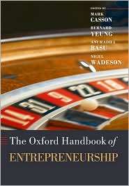 The Oxford Handbook of Entrepreneurship, (0199288984), Mark Casson 