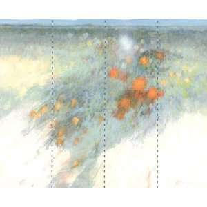    MEADOW MIST Abstract Wallpaper Mural 5 FT X 6 FT: Home & Kitchen