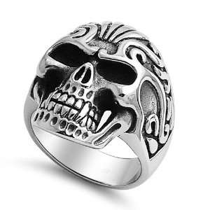 Stainless Steel Casting Ring   Skull   Size10 Jewelry