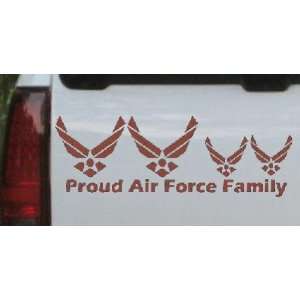 Proud Air Force Stick Family 2 Kids Stick Family Car Window Wall 