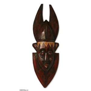  Ashanti wood mask, In Memoriam Home & Kitchen