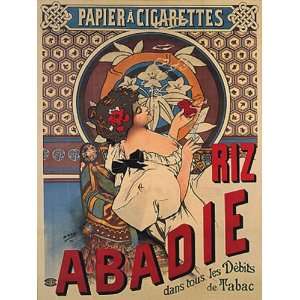  GIRL SMOKING PAPIER CIGARETTES CIGAR RIZ ABADIE PARIS 