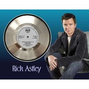  Rick Astley Never Gonna Give You Up Framed Silver Record 