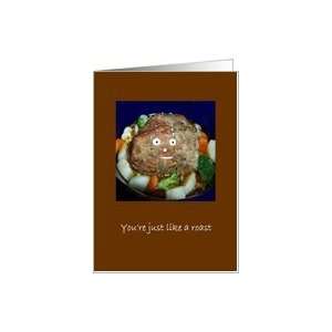  Birthday For Him   Funny Roast Beef   Hot & Beefy Card 