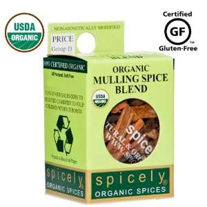 Spicely 100% Organic and Certified Gluten Free, Mulling Spice Blend 