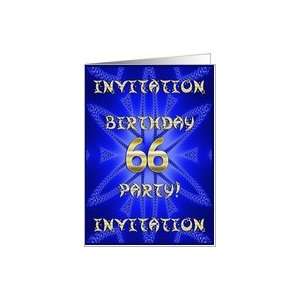  66 Years old Birthday Party invitation Card: Toys & Games