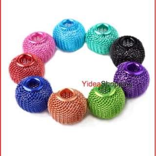 Jewelry DIY Colorful Iron Wire Charms European Beads Fit Bracelets 14 