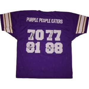  Purple People Eaters signed Vikings Purple Prostyle Jersey 