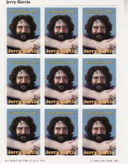 Tanzania   Jerry Garcia   9 Stamp Mint Sheet MNH   1412  