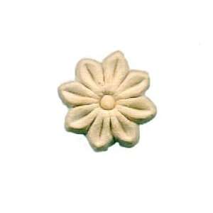  Birch Wood Applique   Flower Medallion 1 1/2 Home 