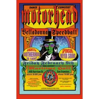  Motorhead Belladonna Speedball Original Concert Poster 