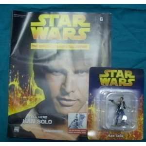  STAR WARS FIG COLL MAG #6 HAN SOLO Painted Lead Figurine 