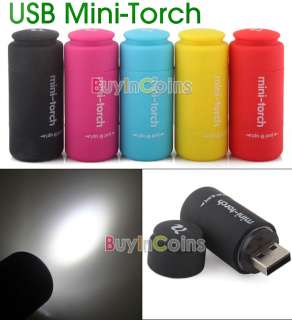 New Mini Torch USB Rechargeable LED Light Flashlight  