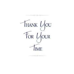  Adams Thank You For Your Time Greeting Cards, 5.25 x 3.5 