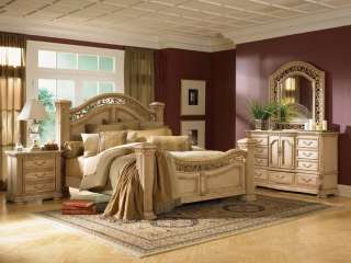 Cordoba Antiguo Blanco King Size Mansion Bed 1636 955  