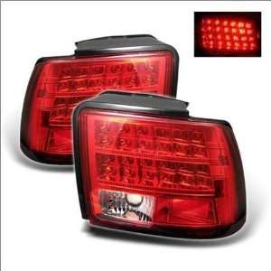  Spyder Ford Mustang 99 04 LED Tail Lights   Red Clear 