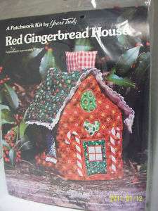 YOURS TRULY PATCHWORK KIT RED GINGERBREAD HOUSE 9HIGH  