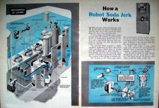 1952 How Vintage SODA Jerk VENDING MACHINE WORKS ARTCLE  