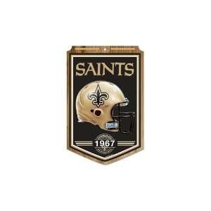   Orleans Saints Wood Sign   11x17 Established Design 
