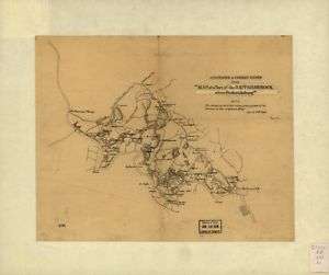 1863 Civil War map: Rappahannock River Virginia  