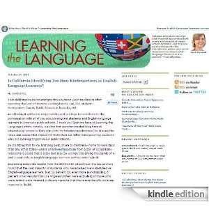  Learning the Language An Education Week Blog Kindle 