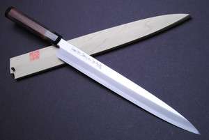 Japanese sushi chef knife,Yanagi YOSHIHIRO Blue Steel Hongasumi 30cm 